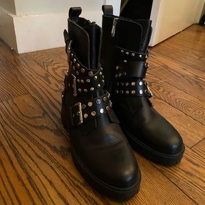 ZARA Biker Boots size 10!